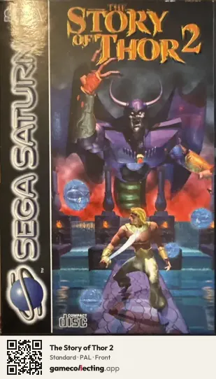 The Story of Thor 2 Sega Saturn, PAL box front