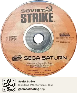 Soviet Strike Sega Saturn, PAL disc