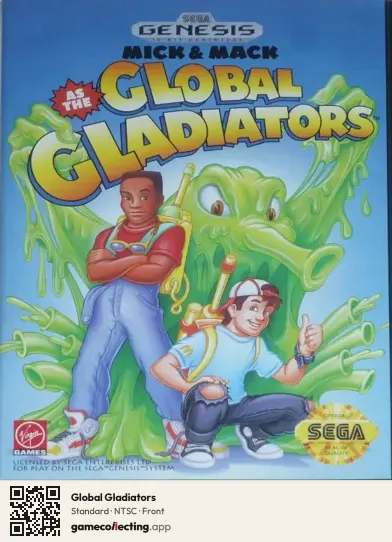 Global Gladiators Sega Mega Drive / Genesis, NTSC box front