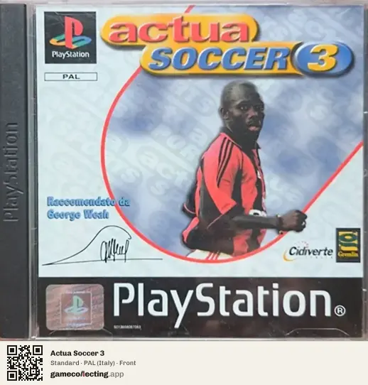 Actua Soccer 3 PlayStation, Italy box front