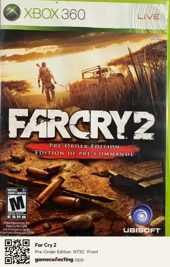 Far Cry 2 Xbox 360, NTSC box front