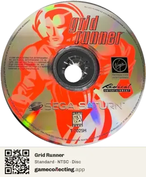 Grid Runner Sega Saturn, NTSC disc