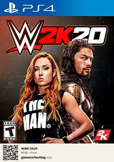 WWE 2K20 PlayStation 4, NTSC box front