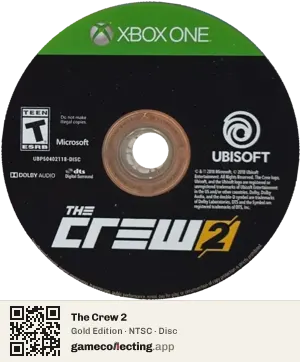 The Crew 2 Xbox One, NTSC disc