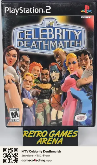 MTV Celebrity Deathmatch PlayStation 2, NTSC box front