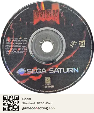 Doom Sega Saturn, NTSC disc