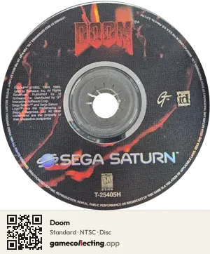 Doom Sega Saturn, NTSC disc