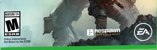 Titanfall 2, the ESRB box on its front