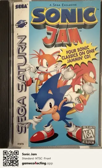 Sonic Jam Sega Saturn, NTSC box front
