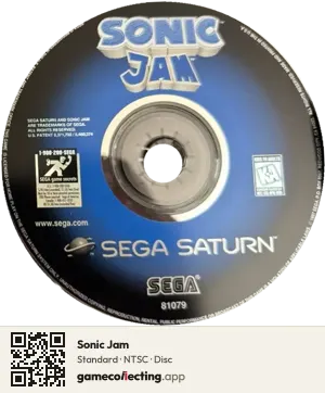 Sonic Jam Sega Saturn, NTSC disc