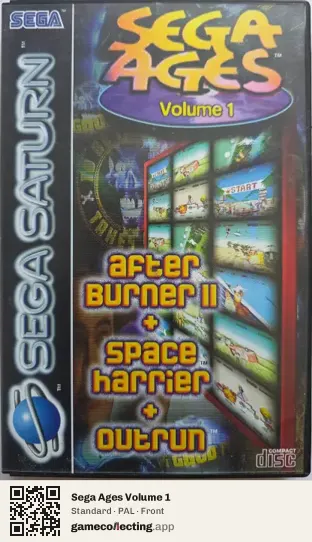 Sega Ages Volume 1 Sega Saturn, PAL box front