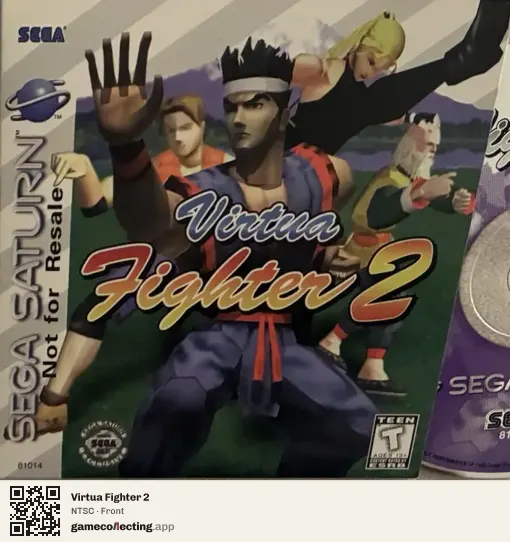 Virtua Fighter 2 Sega Saturn, NTSC box front