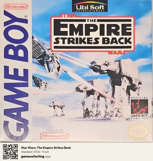 Star Wars: The Empire Strikes Back Game Boy, NTSC box front