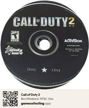 Call of Duty 2 Computer, NTSC disc