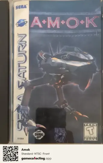 Amok Sega Saturn, NTSC box front