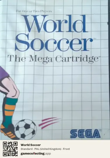 World Soccer Sega Master System, United Kingdom box front