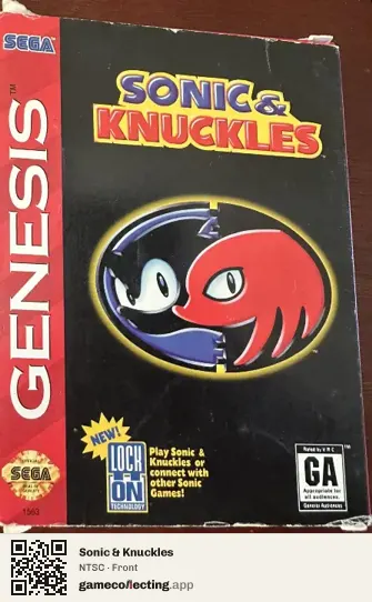 Sonic & Knuckles Sega Mega Drive / Genesis, NTSC box front