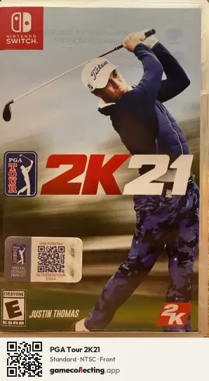 PGA Tour 2K21 Nintendo Switch, NTSC box front