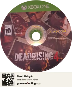 Dead Rising 4 Xbox One, NTSC disc
