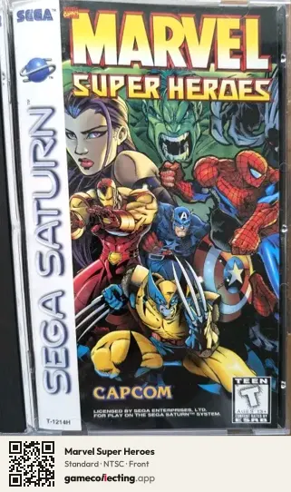Marvel Super Heroes Sega Saturn, NTSC box front