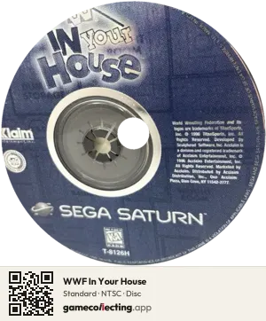 WWF In Your House Sega Saturn, NTSC disc