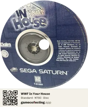 WWF In Your House Sega Saturn, NTSC disc
