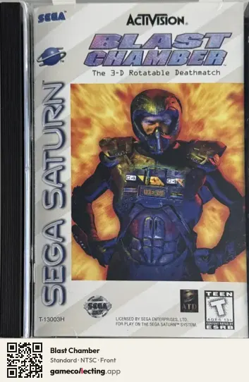 Blast Chamber Sega Saturn, NTSC box front