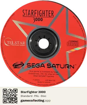 StarFighter 3000 Sega Saturn, PAL disc
