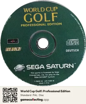 World Cup Golf: Professional Edition Sega Saturn, PAL disc