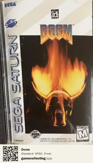 Doom Sega Saturn, NTSC box front