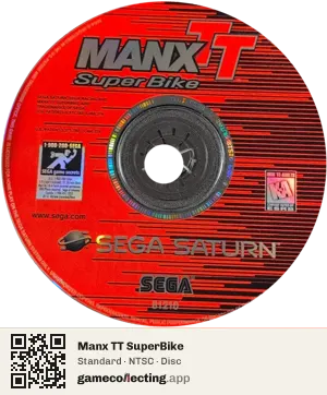 Manx TT SuperBike Sega Saturn, NTSC disc