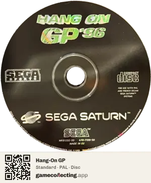 Hang-On GP Sega Saturn, PAL disc