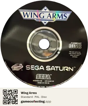 Wing Arms Sega Saturn, PAL disc