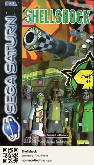 Shellshock Sega Saturn, PAL box front