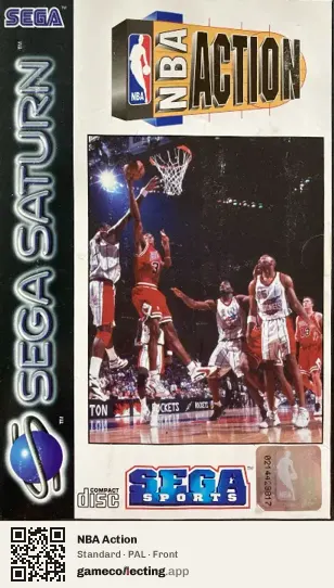 NBA Action Sega Saturn, PAL box front