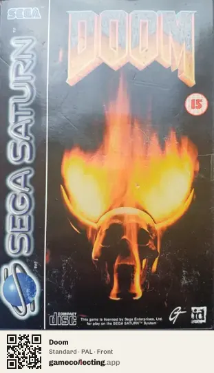 Doom Sega Saturn, PAL box front