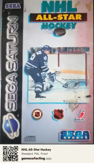 NHL All-Star Hockey Sega Saturn, PAL box front