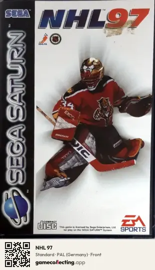 NHL 97 Sega Saturn, Germany box front