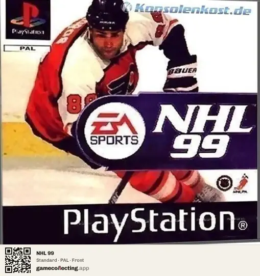 NHL 99 PlayStation, PAL box front