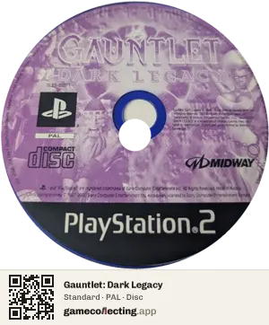 Gauntlet: Dark Legacy PlayStation 2, PAL disc