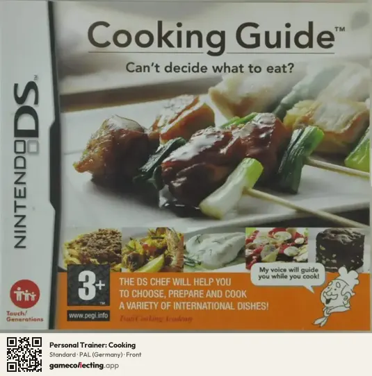 Personal Trainer: Cooking Nintendo DS, Germany box front