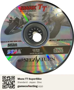 Manx TT SuperBike Sega Saturn, Japan disc