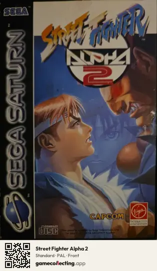 Street Fighter Alpha 2 Sega Saturn, PAL box front