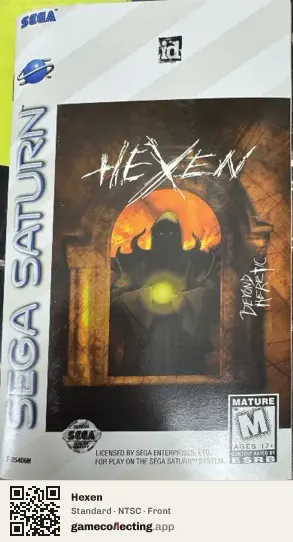Hexen Sega Saturn, NTSC box front