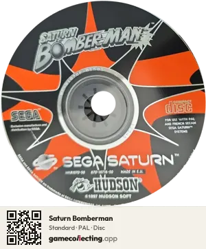 Saturn Bomberman Sega Saturn, PAL disc