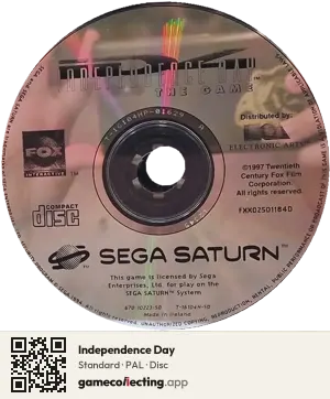 Independence Day Sega Saturn, PAL disc