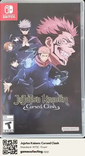 Jujutsu Kaisen: Cursed Clash Nintendo Switch, NTSC box front