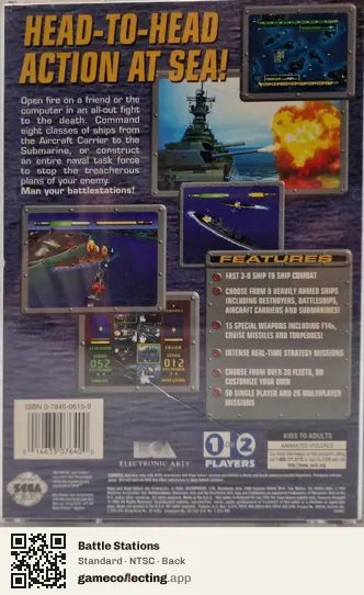 Battle Stations Sega Saturn, NTSC box back