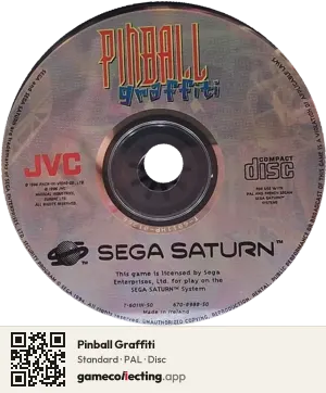 Pinball Graffiti Sega Saturn, PAL disc