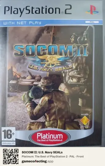 SOCOM II: U.S. Navy SEALs PlayStation 2, PAL box front
